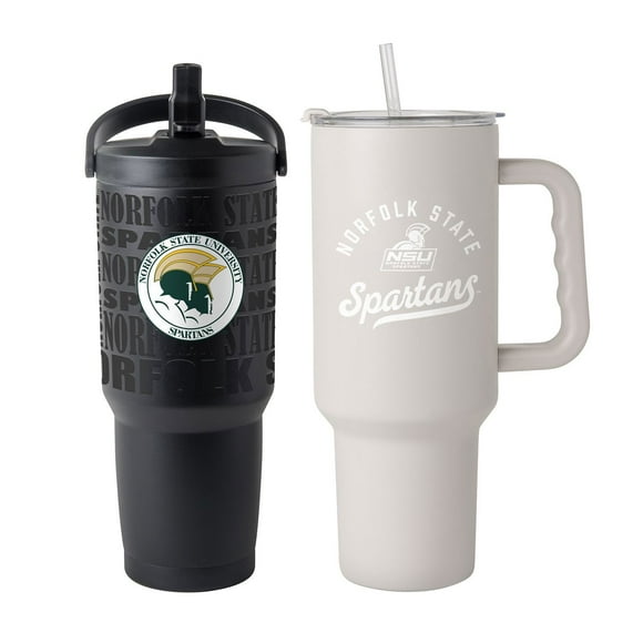 Logo Brands Norfolk State Spartans Stainless Steel Tumbler Set