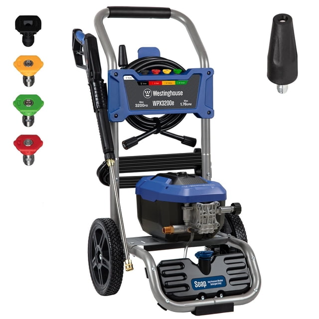 Westinghouse WPX3200e 3200 Max PSI 1.76 Max GPM Electric Pressure Washer