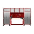 thumbnail image 2 of Seville Classics UltraHD 8-Piece Steel Garage Cabinet Storage Set With Height Adjustable Workbench, 12 Feet Wide Assorted Colors, 2 of 16