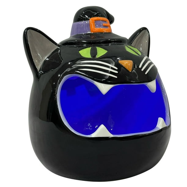 Member's Mark Pre-Lit Ceramic Cat Halloween Candy Bowl - Samsclub.com