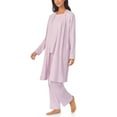 thumbnail image 2 of Cuddl Duds Ladies 3 Piece Ribbed Lounge Set, 2 of 9