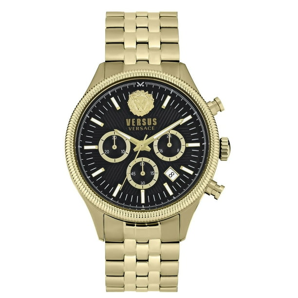 VERSUS VERSACA ゴールド Versus Versace Men's Colonne Chrono 44MM Bracelet Watch - Samsclub.com
