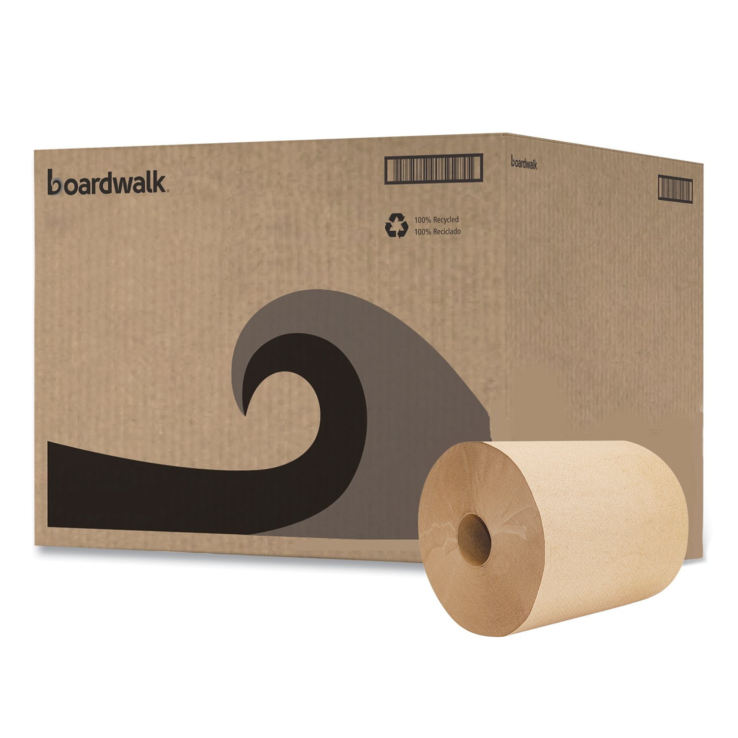 Boardwalk Green Universal Natural Roll Paper Towels 6 rolls, 800 ft./roll, image size:1500x1500