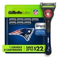 thumbnail image 1 of Gillette Labs NFL New England Patriots Men's Razor, Handle + 8 Cartridges, 1 of 10