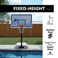 thumbnail image 4 of Lifetime Poolside Impact Portable Basketball System, 44", 4 of 17