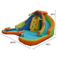thumbnail image 2 of BANZAI Adventure Club Giant Inflatable Water Park Play Center with 2 Water Slides & Climbing Wall, 2 of 13