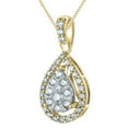 thumbnail image 7 of 0.96 CT. T.W. Diamond Earring and Pendant Necklace Set in 14K Gold, 7 of 9