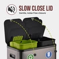 thumbnail image 5 of Simpli-Magic 16 Gallon (30L x 30L) Dual Compartment Step Trash Can, Multiple Colors – Kitchen Garbage Can with Slow-Close Lids – Waste & Recycling Bins, Odor Control, Hands-Free, Easy to Clean, 5 of 5