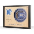 thumbnail image 1 of YouTheFan Memphis Tigers 25-Layer Basketball Stadium View 3D Wall Art, 1 of 5