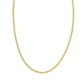 thumbnail image 1 of Sparkle Rope Chain Hollow Necklace in 14K Gold, 1 of 6
