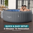 thumbnail image 8 of SaluSpa Azores Energy-Efficient AirJet 3-5 Person Inflatable Hot Tub, 8 of 10