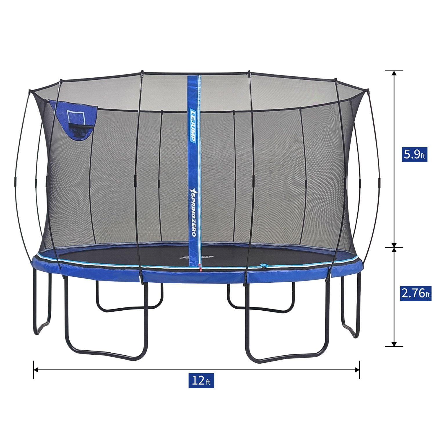 LeJump Springzero 12' Heavy Duty Springless Trampoline with