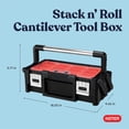 thumbnail image 4 of Keter 18 inch Cantilever Resin Portable Tool Box Organizer, 4 of 18