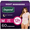 thumbnail image 1 of Depend Night Defense Adult Incontinence Underwear for Women, Choose Size, 1 of 8