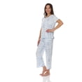 thumbnail image 2 of Flora Nikrooz 2 Piece Short Sleeve Capri PJ Set, 2 of 12