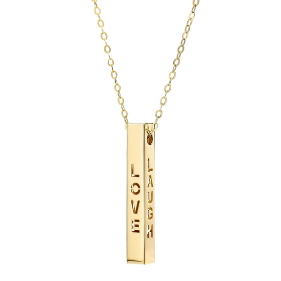 Pendant Cutout Necklace in 14K Gold