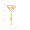 thumbnail image 4 of Pear Cut Lab Created Gemstone 3-Stone Ring in 14K Gold, 4 of 7