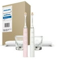 thumbnail image 2 of Philips Sonicare DiamondClean Power Toothbrush, Pink and White, 2 pk., 2 of 11