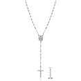 thumbnail image 4 of Italian Rosary Necklace in Sterling Silver, 4 of 5