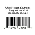 thumbnail image 1 of Grizzly Southern 12mg Tobacco Pouches, 0.38 oz., 5 pk., 1 of 1