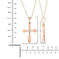 thumbnail image 6 of 0.03 CT. T.W. Diamond Cross Pendant in 14K Gold, 6 of 8