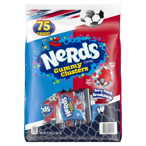 Nerds Summer Gummy Cluster Treat Size Chewy Candy, 75 ct.