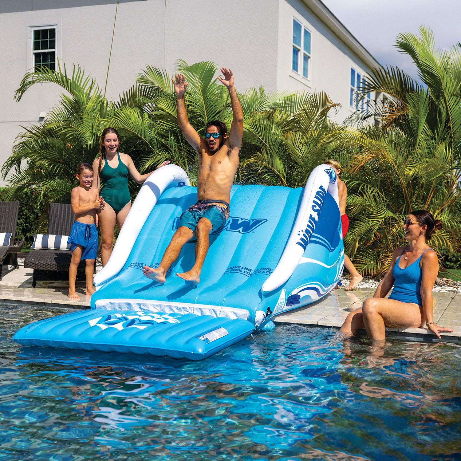 WOW Wave 2-Person Inflatable Pool \u0026 Lake Slide - Samsclub.com, image size:1500x1500