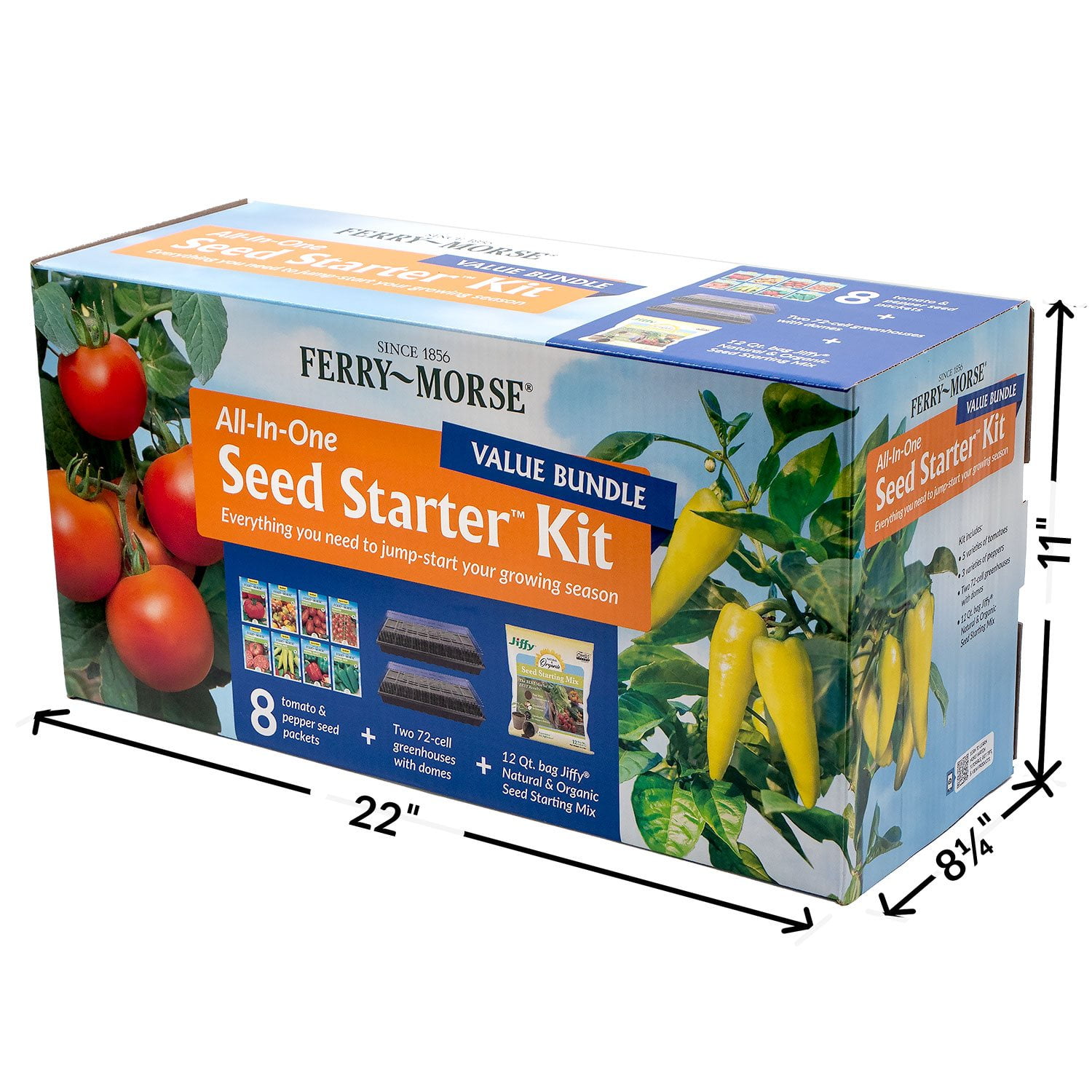 Garden Starter Kit with Vegetable Seeds and Seed Starter Tray