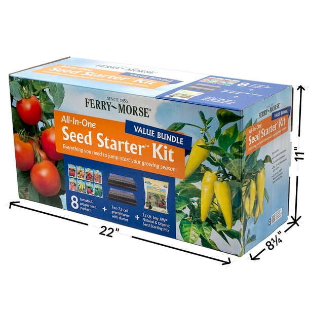 Garden Starter Kit with Vegetable Seeds and Seed Starter Tray