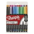 thumbnail image 1 of Sharpie Art Pen Porous Point Pen, Stick, Fine 0.4 mm, Assorted Ink Colors, Black Barrel, 24/Pack, 1 of 6