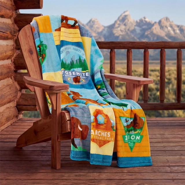 Adult Licensed National Park Silk Touch Throws, 60" x 70"