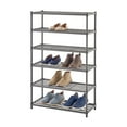 thumbnail image 4 of TRINITY 6-Tier Metal Slat Shoe Rack, 28" W x 12" D x 45" H, 4 of 14
