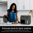 thumbnail image 4 of Ninja Foodi 6-in-1, 8 Quart 2-Basket Air Fryer with DualZone Technology, 4 of 12