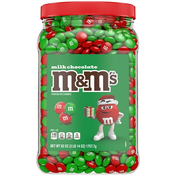 M&M'S Christmas Milk Chocolate Candy, 62 oz.