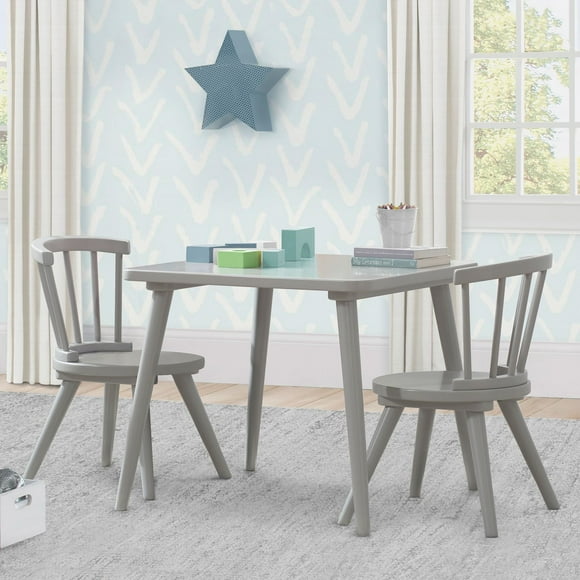 Delta Children Windsor Table and Chairs, 3-Piece Set, Assorted Colors