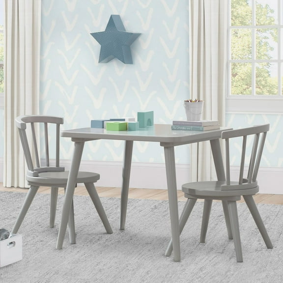 Delta Children Windsor Table and Chairs, 3-Piece Set, Assorted Colors
