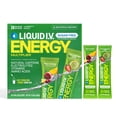 thumbnail image 2 of Liquid I.V. Sugar-Free Hydration + Energy Electrolyte Powder Drink Mix, Fruit Punch & Strawberry Kiwi Variety Pack, 26 pk., 2 of 10
