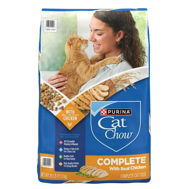 Purina, Cat Chow Complete, Chicken Flavored, Dry Cat Food, 25 lbs