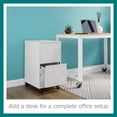 thumbnail image 11 of Hirsh 18" Deep 2-Drawer Mobile Letter Width Vertical File Cabinet, Choose Color, 11 of 18