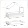 thumbnail image 5 of Little Seeds Trellis Toddler House Bed, Choose Color, 5 of 6