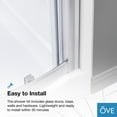 thumbnail image 7 of Breeze 32” x 32” x 77” Corner Shower Kit with Clear Glass, Walls, Base and Hardware, 7 of 15