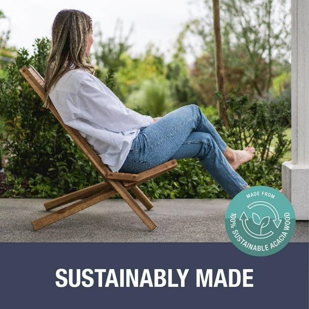 CleverMade Tamarack Outdoor Acacia Wood Patio Set, 7pc - Samsclub.com