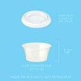 thumbnail image 2 of World Centric Compostable PLA Portion Cup Lids 2 oz., 2,000 ct., 2 of 5