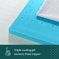 thumbnail image 3 of Zinus Night Therapy 4" Cooling Gel Mattress Topper With Washable Cover, Assorted Sizes, 3 of 9