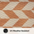 thumbnail image 4 of Nicole Miller New York Patio Country Calla Contemporary Herringbone Indoor/Outdoor Area Rug, 4 of 9