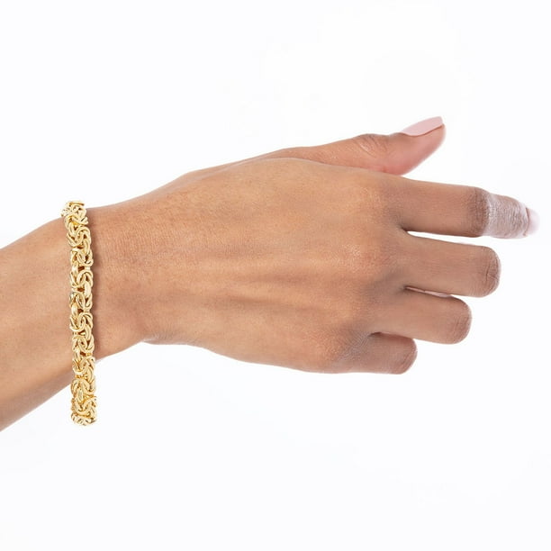 14Kゴールドスモールサイズチェーン:42cm Byzantine Bracelet in 14K Gold - Samsclub.com