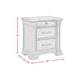 thumbnail image 2 of Society Den Paterson 3-Drawer Nightstand with Sliding Top, 2 of 10