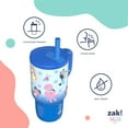 thumbnail image 4 of Zak Designs 16-oz Stainless Steel Double-Wall Tumbler for Kids with Straw, 2-Piece Set, 4 of 7