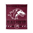 thumbnail image 1 of Logo Brands Southern Illinois Salukis 60"x70" Super Plush Blanket, 1 of 1