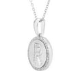 thumbnail image 2 of Diamond Initial Pendant Necklace in Sterling Silver, 2 of 5